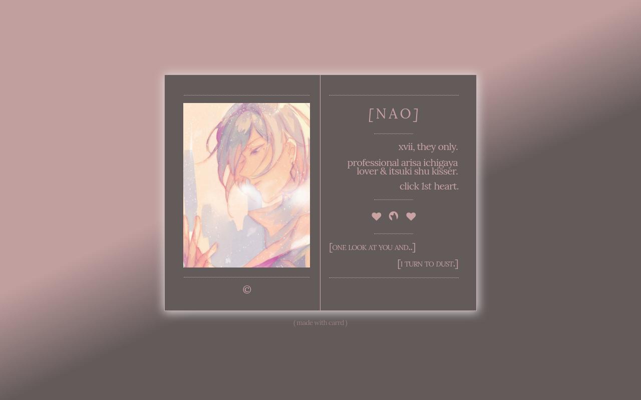 Carrd profile picture for @heresy